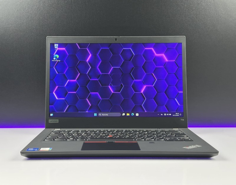 Lenovo ThinkPad T14 Gen 2 z i7-1185G7 i matrycą FHD – niezawodność i styl w kompaktowej formie, idealnej do pracy i codziennych wyzwań!