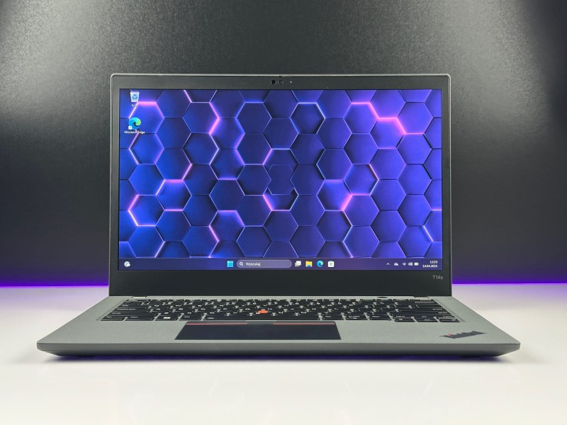 Lenovo ThinkPad T14s Gen 2 i7-1165G7 16GB RAM. Wydajny laptop biznesowy z ekranem FHD do analiz, dokumentów i pracy zdalnej.