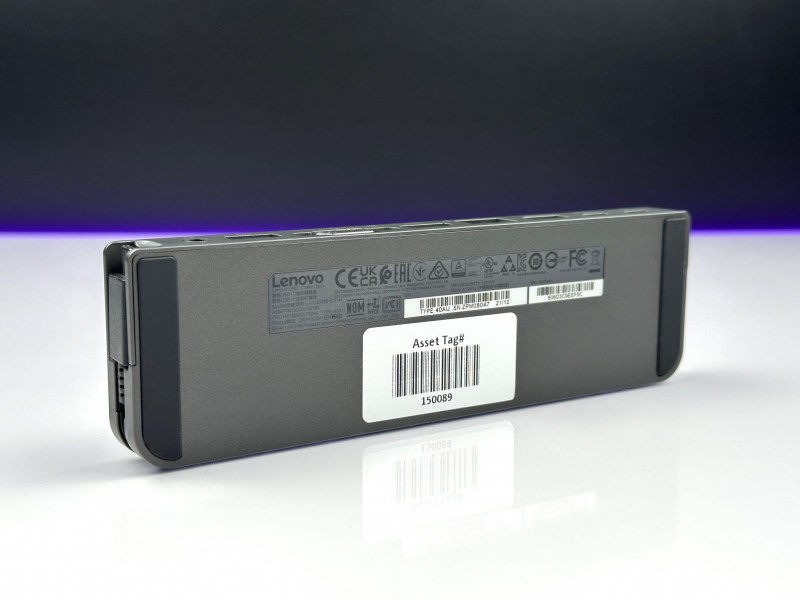 Lenovo ThinkPad USB-C Mini Dock 40AU  Stacja dokująca z HDMI, VGA, LAN, USB i USB-C. W zestawie oryginalne pudełko, zasilacz 65W i kabel (11).JPG