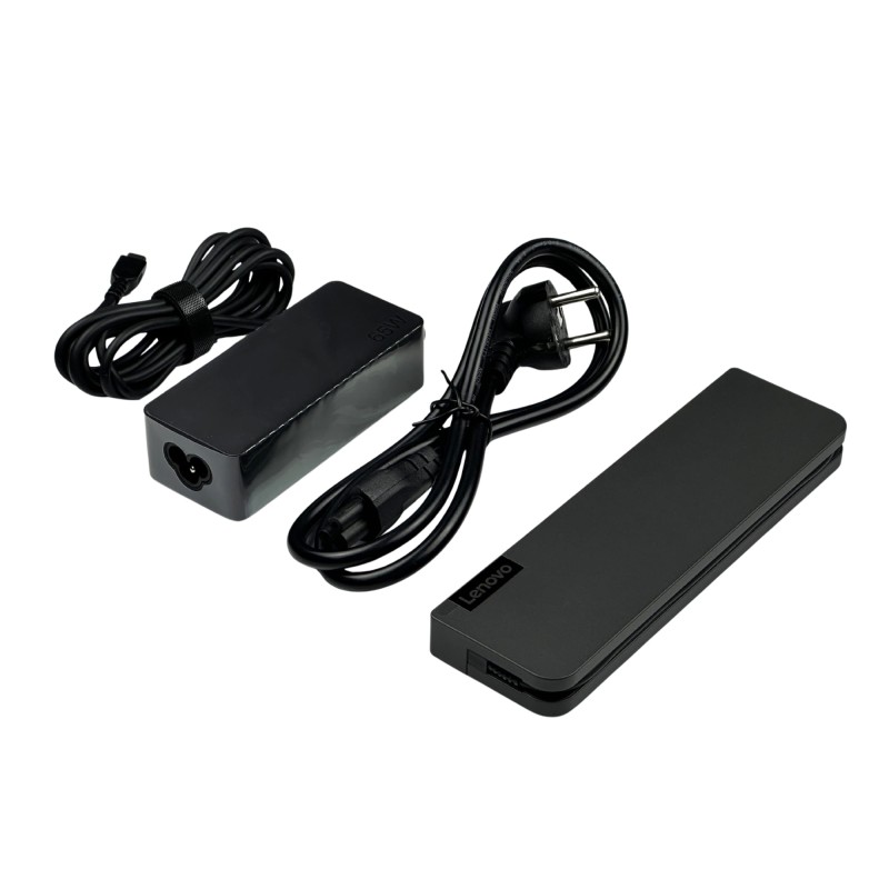 Lenovo ThinkPad USB-C Mini Dock 40AU  Stacja dokująca z HDMI, VGA, LAN, USB i USB-C. W zestawie oryginalne pudełko, zasilacz 65W i kabel.JPG