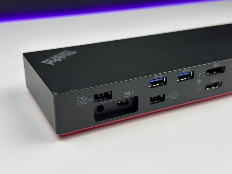 Lenovo ThinkPad Thunderbolt 3 Dock Gen 2 (40AN) – stacja dokująca oferująca szybkie połączenia, obsługę wielu monitorów i wygodę pracy (6).JPG