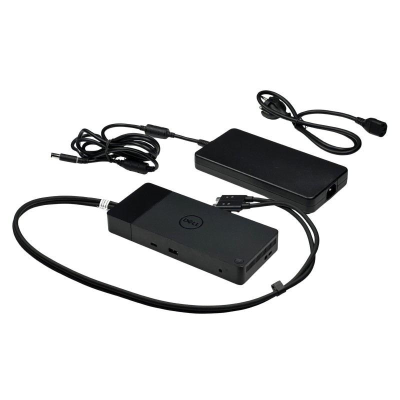 Stacja dokująca Dell WD19DC – stacja dokująca z zasilaczem 240W, zapewniająca szybkie ładowanie, obsługę wielu monitorów.