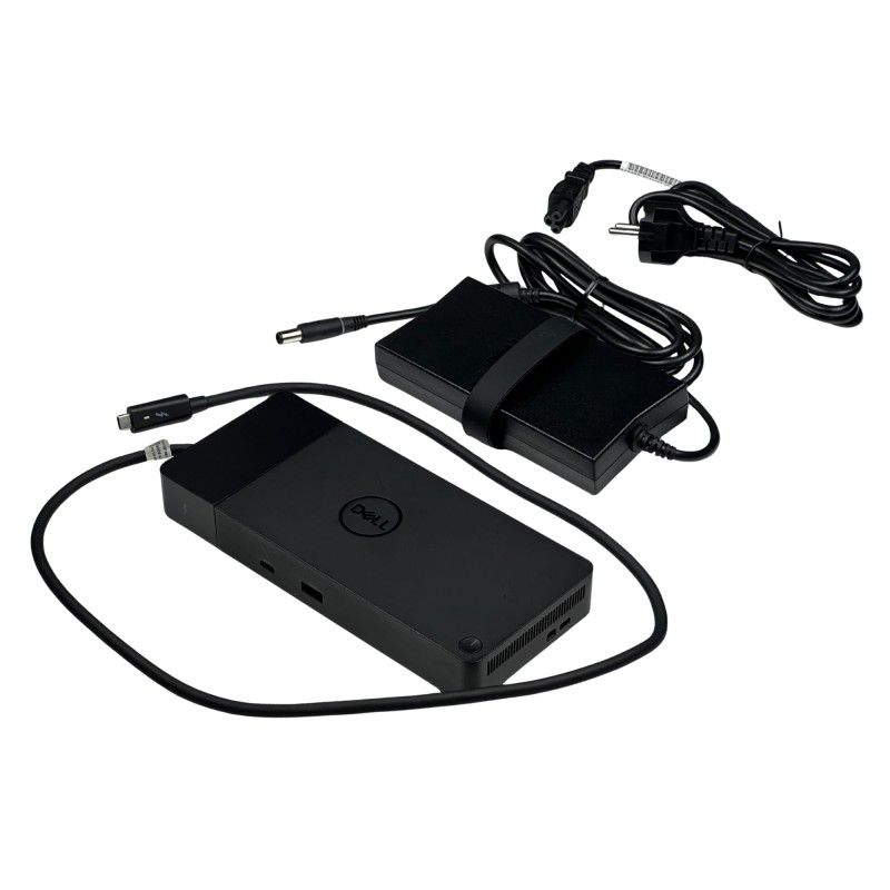 Stacja dokująca Dell WD19TBS z zasilaczem 180W – zaawansowana stacja zapewniająca szybkie ładowanie i szerokie możliwości podłączeń.