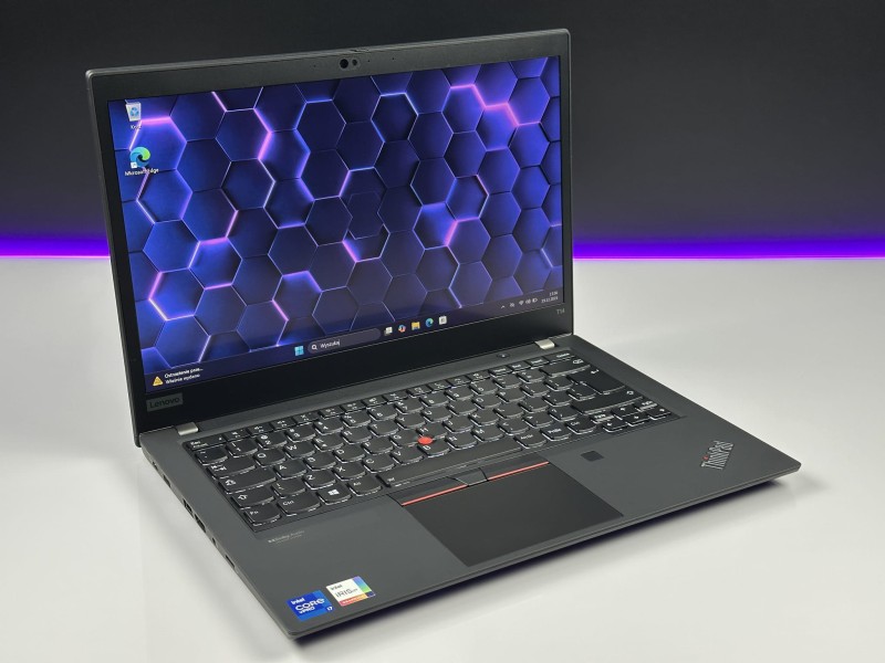 Lenovo ThinkPad T14 Gen 2 z i7-1185G7 i dotykową matrycą FHD – solidny i wszechstronny laptop biznesowy, stworzony do pracy w każdym miejscu.