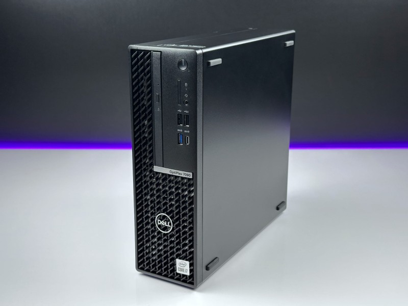 OptiPlex 7090 SFF z i7-10700, grafiką Intel UHD 630 i napędem DVD. Komputer stacjonarny do firm, systemów sprzedażowych, pracy biurowej.