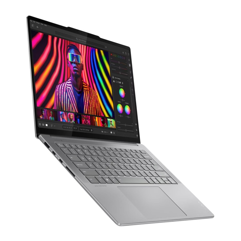 Lenovo Yoga Pro 7 14IAH10 z Ultra 7 255H, 32GB RAM i 1TB SSD. Dotykowy ekran 14,5” OLED 3K zapewnia wysoką jakość obrazu i wydajność.