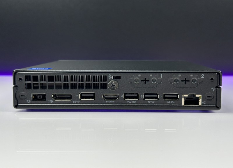 Lenovo ThinkCentre M70q Gen 3 Tiny – i5-12400T w ultrakompaktowej obudowie. Wydajny komputer biurowy, oszczędność miejsca. Zasilacz w zestawie (4).JPG