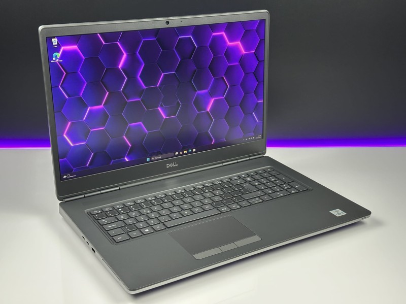 Dell Precision 7750 z i7-10750H i RTX4000 – profesjonalna stacja robocza stworzona do grafiki 3D, CAD i wymagających projektów inżynieryjnych.