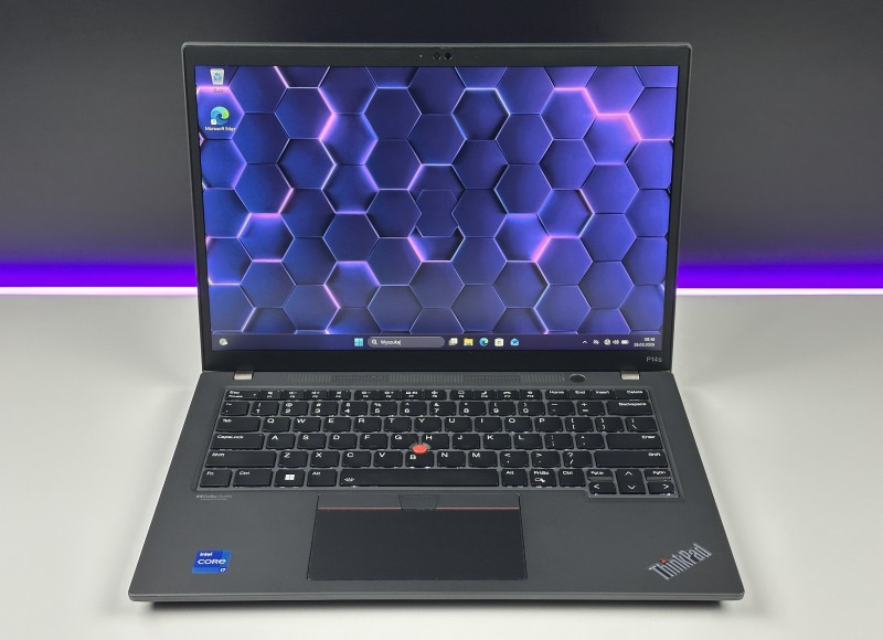 Lenovo ThinkPad P14s Gen 3 i7-1260P, T550 4GB, 14" FHD+ – mobilna stacja robocza do CAD i pracy projektowej z klawiaturą US.