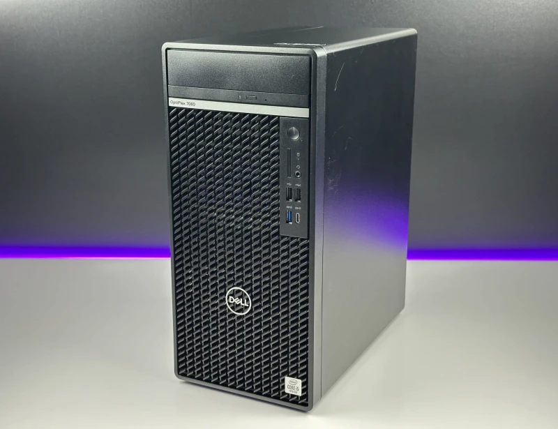 Dell OptiPlex 7080 Mini Tower - procesor i5-10500, Intel UHD Graphics 630, DVD – wydajny komputer biznesowy do biura i pracy wielozadaniowej.