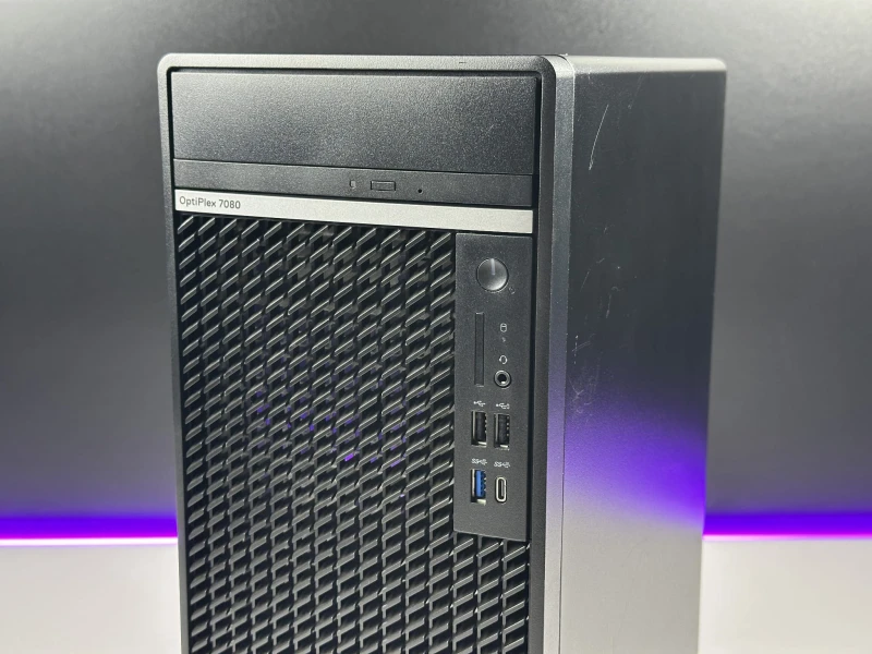 Dell OptiPlex 7080 Mini Tower - procesor i5-10500, Intel UHD Graphics 630, DVD – wydajny komputer biznesowy do biura i pracy wielozadaniowej.