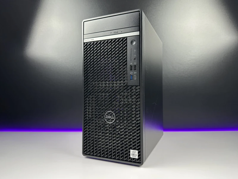 Dell OptiPlex 7080 Mini Tower - procesor i5-10500, Intel UHD Graphics 630, DVD – wydajny komputer biznesowy do biura i pracy wielozadaniowej.