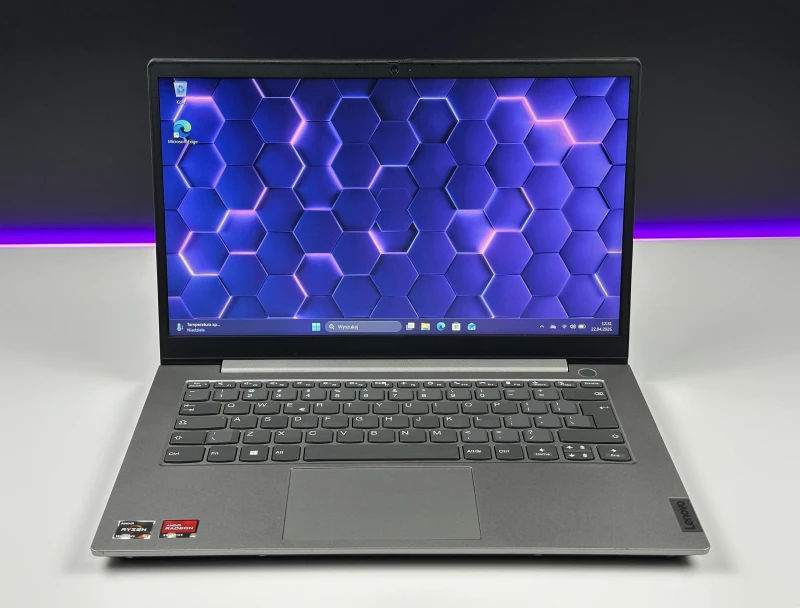 Lenovo ThinkBook 14 G3 ACL Ryzen 5 5500U, 16GB RAM, SSD 512GB. Lekki laptop do pracy biurowej i biznesu z czytnikiem linii papilarnych i FHD.