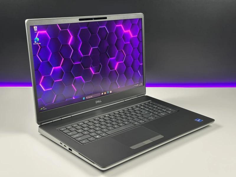 Dell Precision 7760 i7-11850H, RTX A3000, matryca 17,3" 4K 120Hz – mobilna stacja robocza do CAD, 3D i zaawansowanych projektów z klawiaturą US.