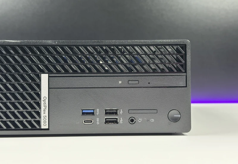 Dell OptiPlex 5080 SFF - i5-10600, Intel UHD Graphics 630. Kompaktowy komputer z napędem DVD i wydajnym procesorem 10. generacji.