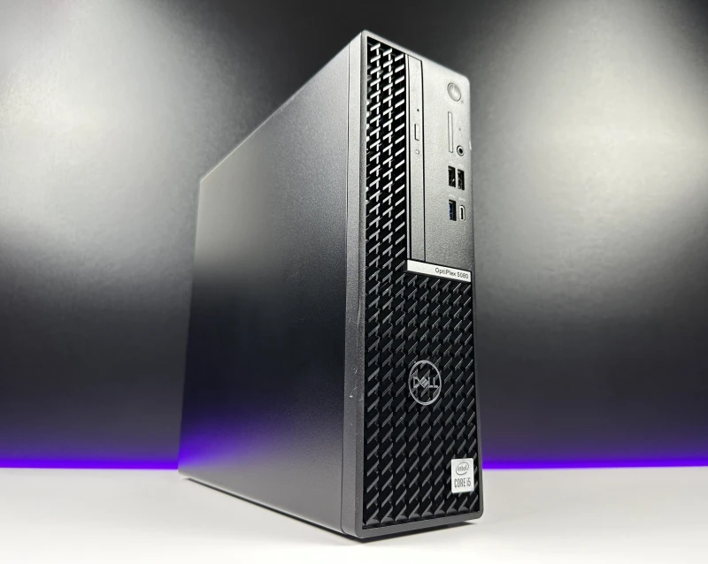 Dell OptiPlex 5080 SFF - i5-10600, Intel UHD Graphics 630. Kompaktowy komputer z napędem DVD i wydajnym procesorem 10. generacji.