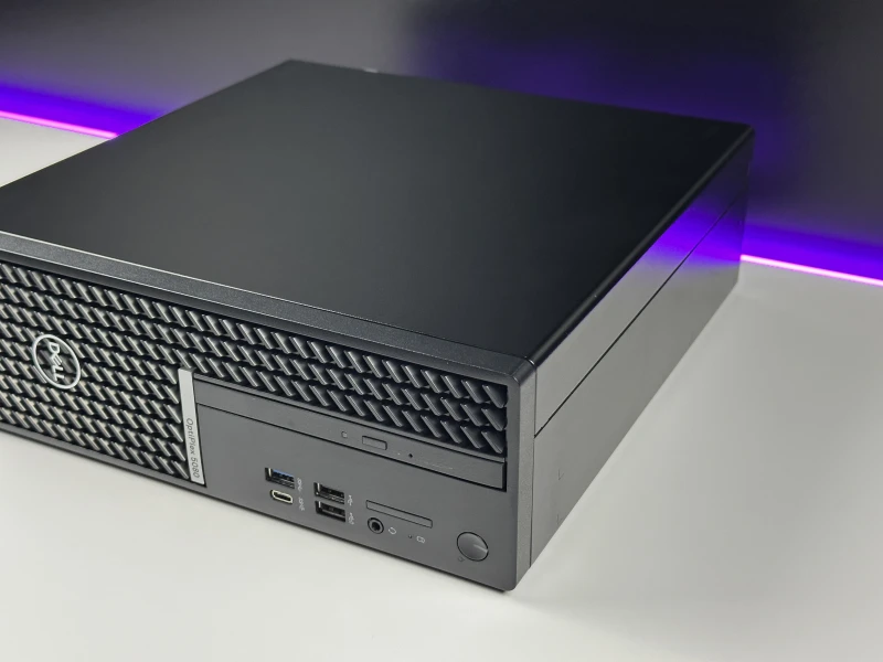 Dell OptiPlex 5080 SFF - i7-10700, Intel UHD Graphics 630, DVD. Komputer biznesowy z obsługą pamięci DDR4 i szybkich dysków PCIe NVMe.