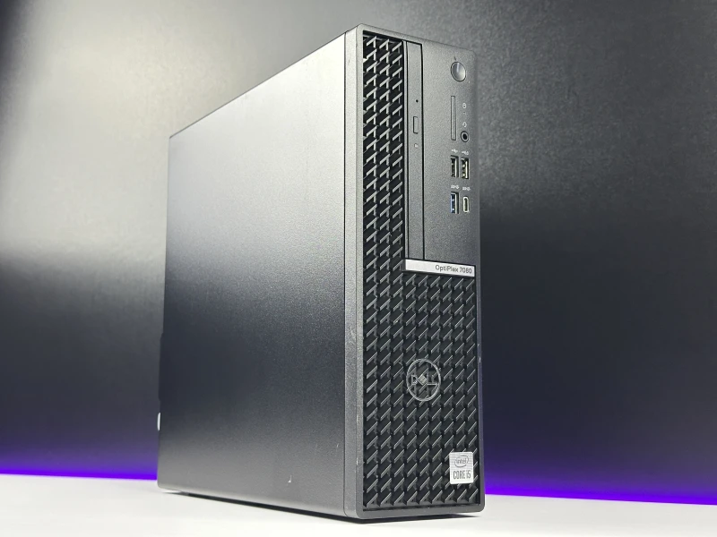 Dell OptiPlex 7080 SFF - i5-10500, UHD Graphics 630, DVD. Komputer biznesowy w obudowie Small Form Factor z szerokim zestawem portów.