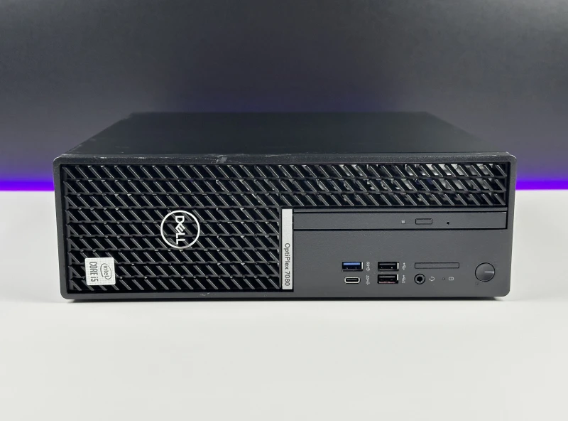 Dell OptiPlex 7080 SFF - i5-10600, UHD Graphics 630, DVD. Komputer biznesowy w obudowie Small Form Factor z szerokim zestawem portów.