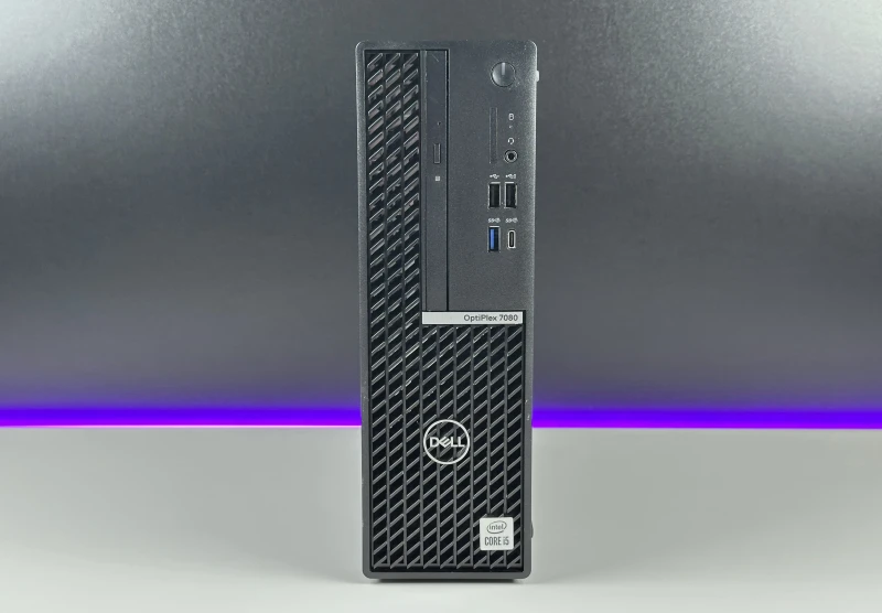 Dell OptiPlex 7080 SFF - i5-10600, UHD Graphics 630, DVD. Komputer biznesowy w obudowie Small Form Factor z szerokim zestawem portów.