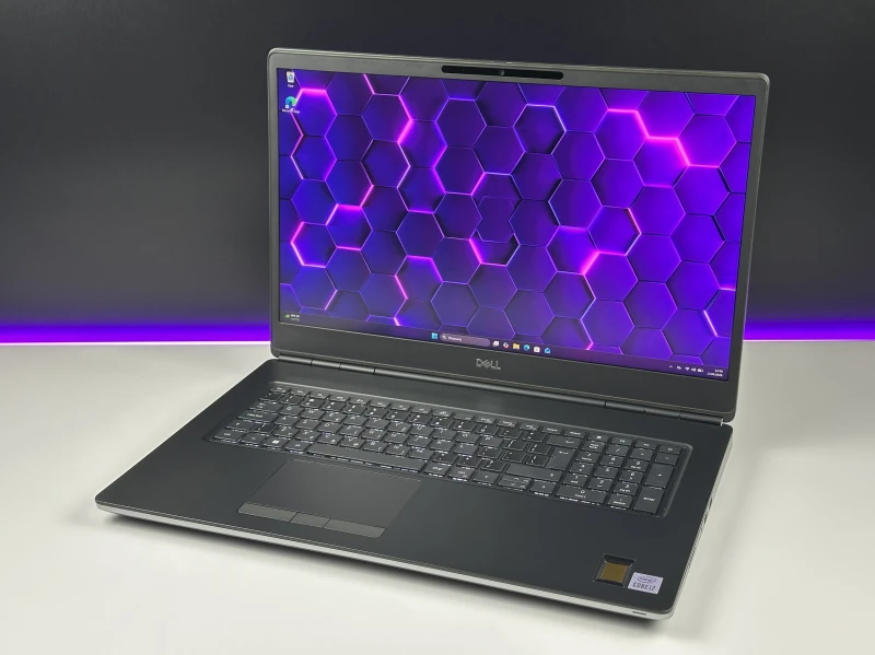 Dell Precision 7750 - procesor i7-10850H, ekran 17.3", karta Quadro RTX 3000. Profesjonalna stacja robocza stworzona do CAD i projektów 3D.