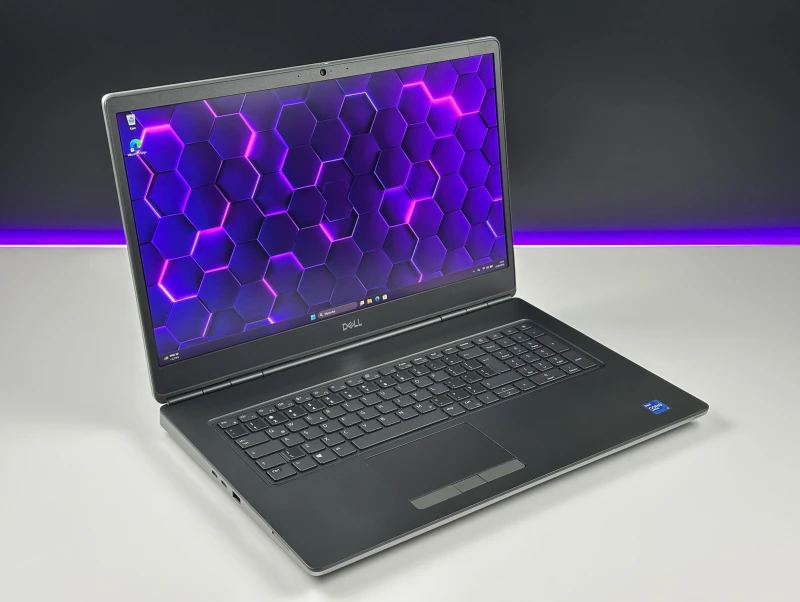 Dell Precision 7760 z i7-11850H, RTX A4000 8GB i ekranem 17,3” FHD. Profesjonalny, biznesowy laptop do renderingu, modelowania i pracy technicznej.