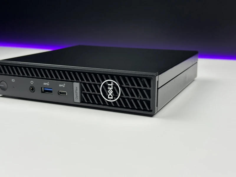 Dell OptiPlex 7020 Micro - komputer biznesowy z procesorem 14. generacji, obsługą wielu monitorów i wyjątkowo kompaktową konstrukcją.
