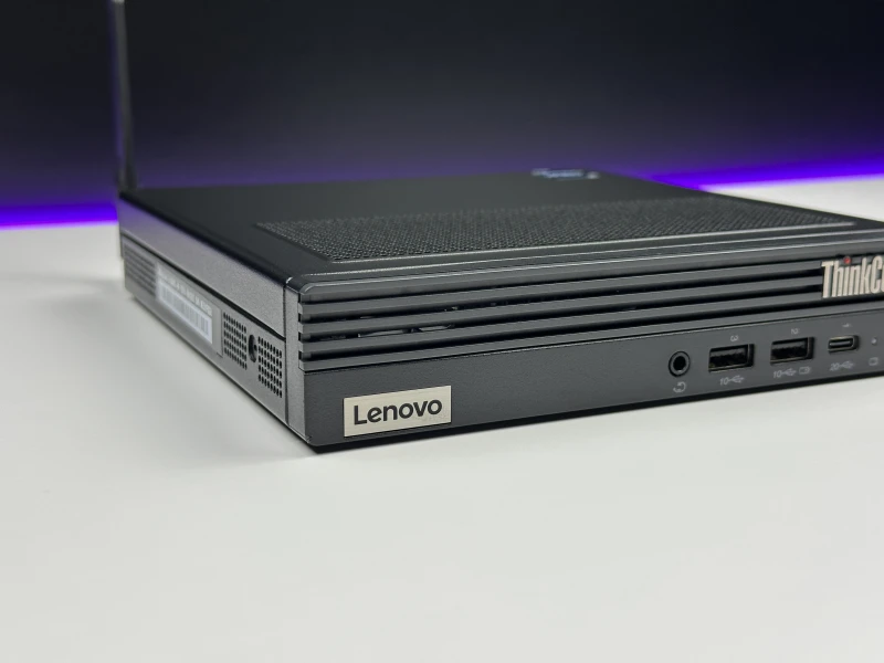 Lenovo ThinkCentre M90q Gen 5 Tiny - Intel UHD Graphics 770, Wi-Fi. komputer biznesowy z procesorem 14. generacji i obsługą do czterech monitorów.