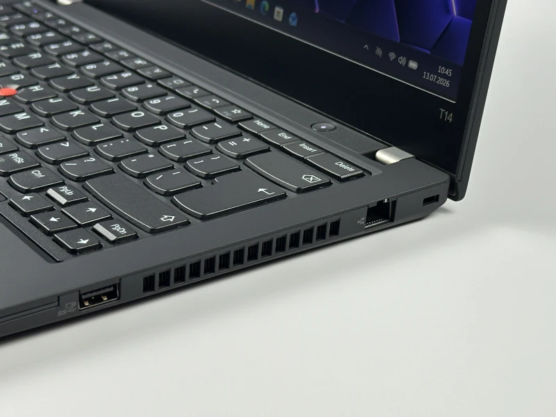 Lenovo ThinkPad T14 Gen 2 z i5-1145G7, grafiką Intel Iris Xe i ekranem 14" FHD. Lekki laptop biznesowy z pamięcią DDR4 i obsługą Thunderbolt 4.