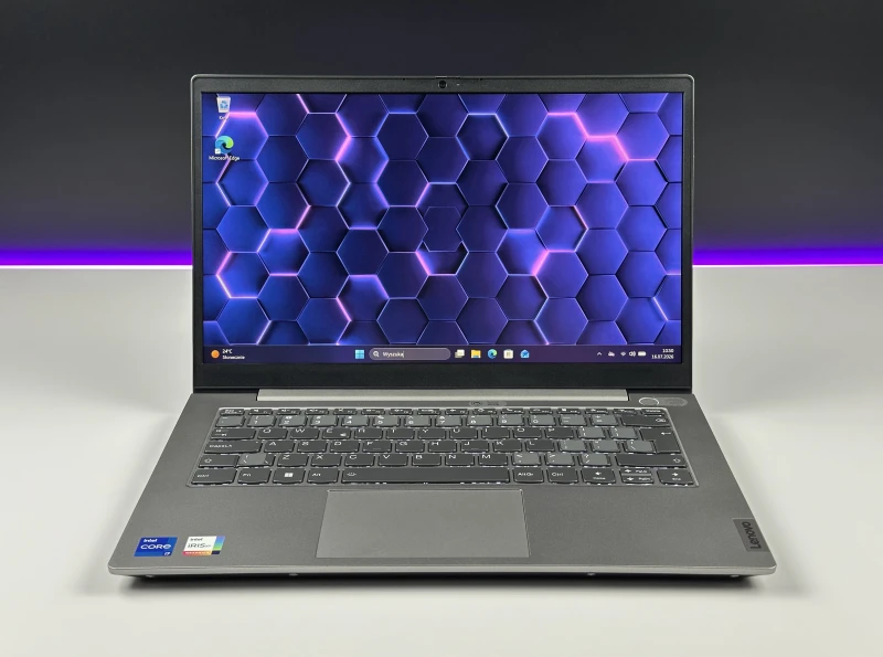Lenovo ThinkBook 14 G2 ITL z i7-1165G7 - ekranem 14" FHD i grafiką Intel Iris Xe. Laptop biznesowy z czytnikiem linii papilarnych i szybkim Wi-Fi 6.