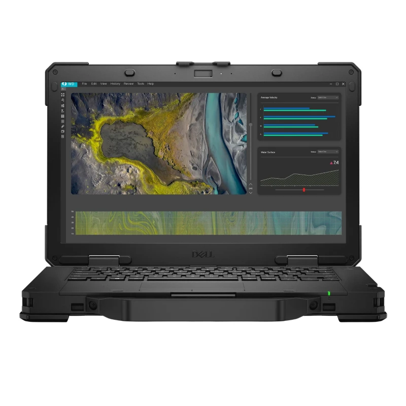 Dell Latitude 5430 Rugged z i5-1145G7, 14" FHD i Intel Iris Xe. Wzmocniony laptop terenowy z podświetlaną klawiaturą RGB i uszczelnionymi portami.