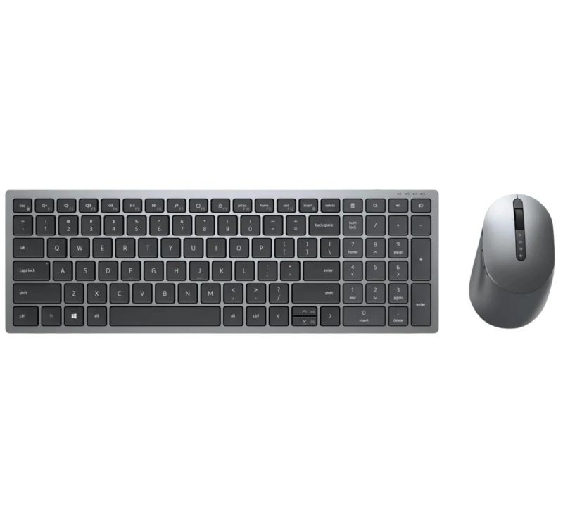 Dell KM7120W – bezprzewodowy zestaw klawiatury i myszy z łącznością Bluetooth oraz 2.4 GHz. Komplet do wygodnej pracy na wielu urządzeniach.