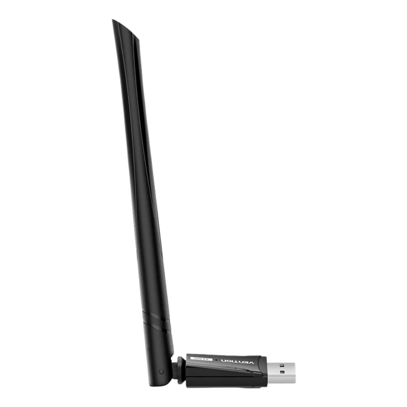 Adapter Vention AX300 USB Wi-Fi 6 2.4 GHz z anteną. Adapter sieciowy USB do komputera lub laptopa, zapewniający łączność bezprzewodową Wi-Fi 6.