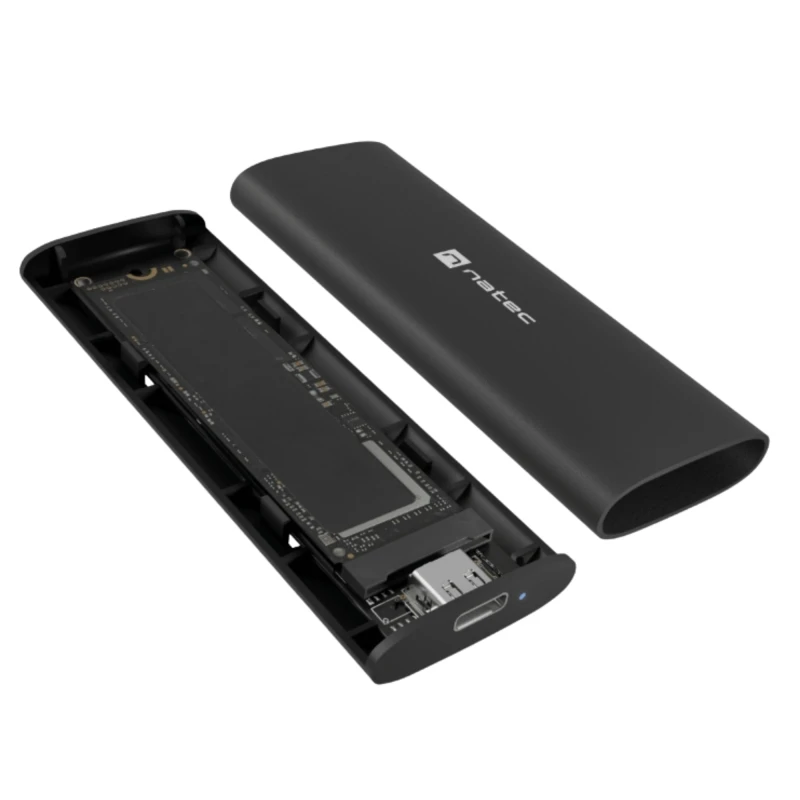 Natec Rhino M.2 NVMe Lite. Obudowa na dysk SSD M.2 NVMe, umożliwiająca wygodne podłączenie nośnika jako zewnętrznej pamięci USB.