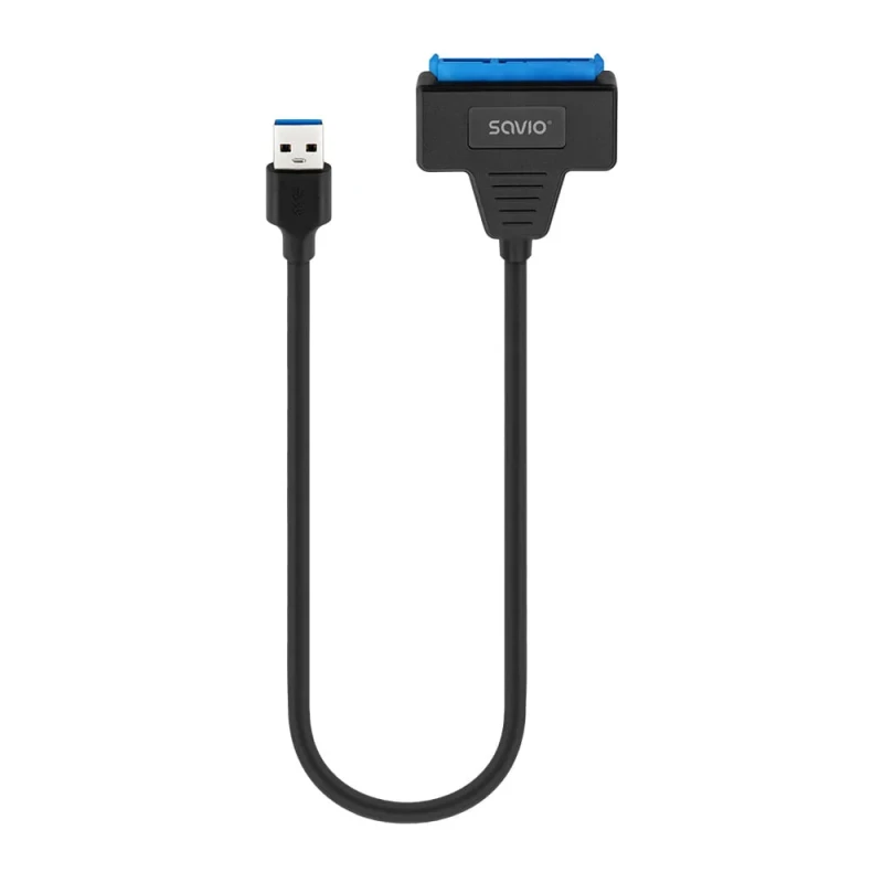Adapter Savio AK-68 USB-A 3.1 Gen 1 – SATA 2.5". Praktyczny adapter do podłączenia dysku HDD lub SSD 2.5" jako zewnętrznego nośnika danych. Adapter Savio AK-68 USB-A 3.1 Gen 1 – SATA 2.5". Praktyczny adapter do podłączenia dysku HDD lub SSD 2.5" jako zewnętrznego nośnika danych.