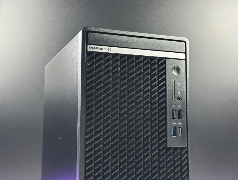 Dell OptiPlex 5090 Mini Tower i5-10505. Komputer biznesowy z portami USB/DisplayPort, slotami PCIe i wygodnym dostępem do rozbudowy.