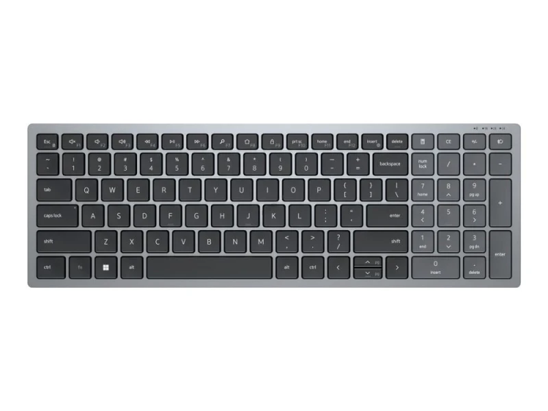 Dell KB740 – bezprzewodowa klawiatura z obsługą wielu urządzeń. Łączność Bluetooth/2.4 GHz, wygodny układ klawiszy i elegancka konstrukcja.
