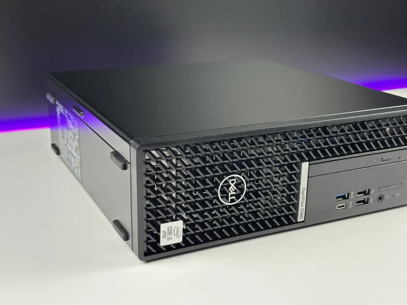Dell OptiPlex 7090 SFF i5-10500, napęd DVD. Komputer biznesowy z kompaktową obudową, obsługą dysków M.2 i solidnym zapleczem portów.