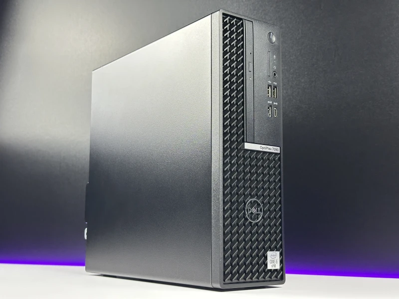 Dell OptiPlex 7090 SFF i5-10500, napęd DVD. Komputer biznesowy z kompaktową obudową, obsługą dysków M.2 i solidnym zapleczem portów.