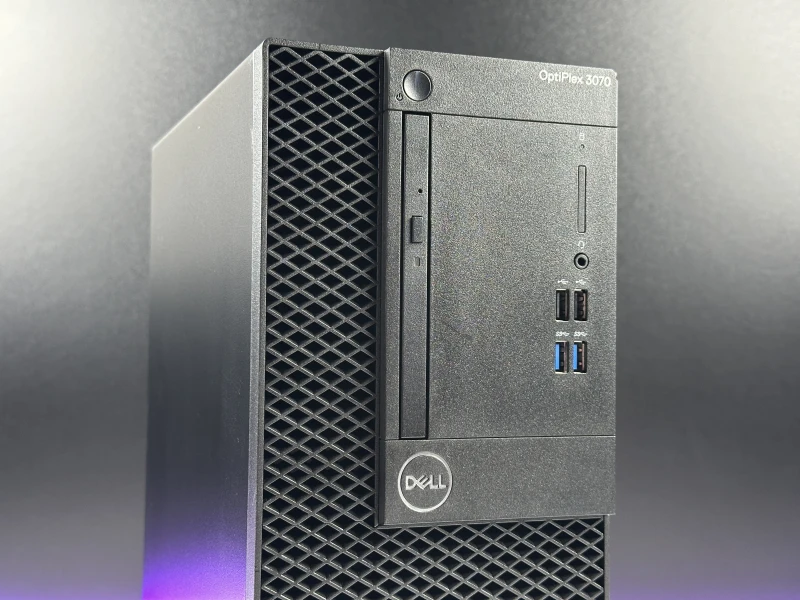 Dell OptiPlex 3070 Mini Tower i5-9500, Intel UHD Graphics 630, DVD. Komputer biznesowy z portami USB, HDMI i DisplayPort.