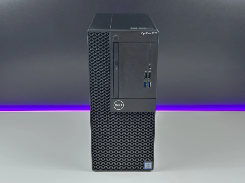 Dell OptiPlex 3070 Mini Tower i5-9500, Intel UHD Graphics 630, DVD. Komputer biznesowy z portami USB, HDMI i DisplayPort.