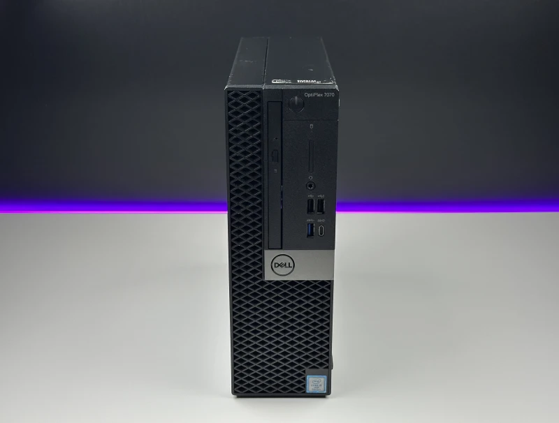 Dell OptiPlex 7070 SFF z i5-9500, zintegrowaną grafiką i napędem DVD – komputer biurowy zapewniający wydajność, niezawodność i funkcjonalność.