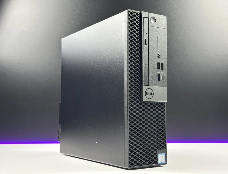 Dell OptiPlex 7070 SFF z i5-9500, zintegrowaną grafiką i napędem DVD – komputer biurowy zapewniający wydajność, niezawodność i funkcjonalność.