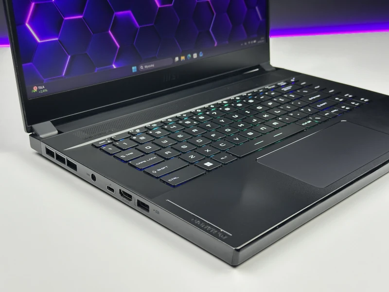 MSI GS66 Stealth 11UH - i9-11900H, 360Hz, RTX 3080. Gamingowy laptop z klawiaturą RGB i matrycą 360Hz stworzoną do rywalizacji e-sportowej.