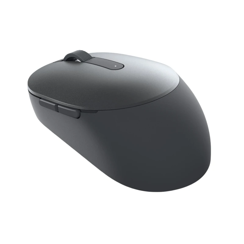 Dell Pro Plus MS5120W. Pełnowymiarowa mysz bezprzewodowa z precyzyjnym sensorem, 7 przyciskami i eleganckim szarym wykończeniem.