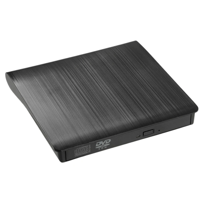 Zewnętrzny napęd DVD iBOX IED02 USB 3.0. Kompaktowy odczyt płyt CD/DVD z wbudowanym kablem USB.