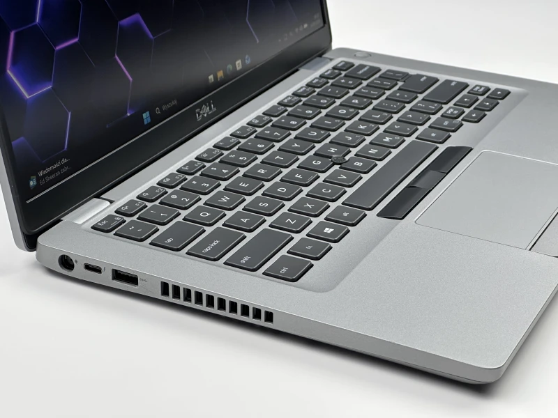 Biznesowy Dell Latitude 5410 z procesorem i7-10810U, ekranem 14" FHD i Intel UHD Graphics. Laptop biznesowy z klawiaturą US i złączem USB-C.