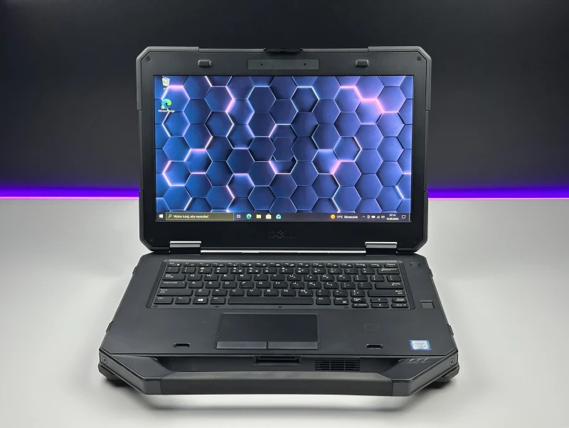 Dell Latitude 5414 Rugged z procesorem i5-6300U, ekranem 14" i Intel HD Graphics 520. Wzmocniony laptop terenowy z Windows 10 Pro.