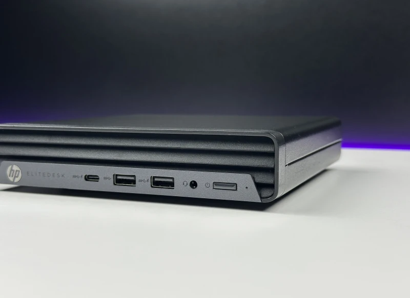 HP EliteDesk 805 G6 Mini z Ryzen 5 4650GE i Radeon Graphics. Komputer biznesowy z 2 slotami SODIMM i rozbudową o szybkie dyski M.2 NVMe.