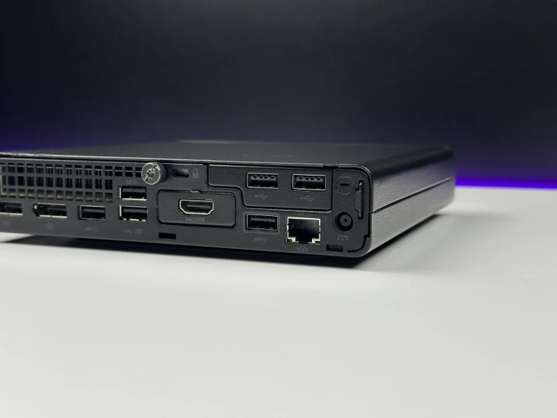 HP EliteDesk 805 G6 Mini z Ryzen 5 4650GE i Radeon Graphics. Komputer biznesowy z 2 slotami SODIMM i rozbudową o szybkie dyski M.2 NVMe.